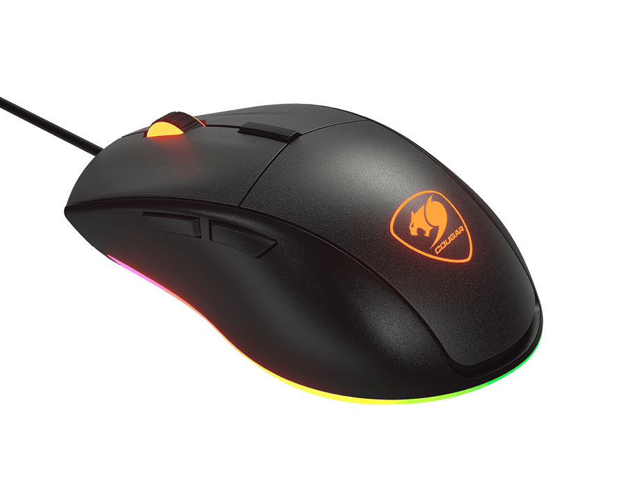 COUGAR MINOS EX Wired RGB Gaming Mouse | PAW3309 Optical Sensor · 6400 DPI | 1000 Hz Polling · 150 IPS | 20M-Click Switc
