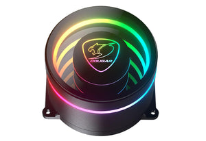 Cougar Poseidon Elite ARGB 360 AIO Liquid CPU Cooler | 3× 120mm ARGB · 500-2200 RPM · 62.53 CFM | Copper Cold Plate · Infinity-Mirror Pump 2700 RPM | LGA1851/1700 · AM5/AM4 | Black