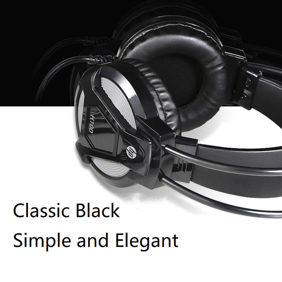 HP H100 Gaming Headset | 50mm Drivers | 20Hz–20kHz | Over-Ear · Wired | Adjustable Microphone · In-Line Volume Control |