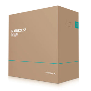 DeepCool MATREXX 55 MESH ADD-RGB 4F Mid-Tower PC Case | ATX · Micro-ATX · Mini-ITX | 4 × 120mm A-RGB Fans | 360mm Radiator · 380mm GPU · 160mm Cooler | Mesh Front · Tempered Glass | Black