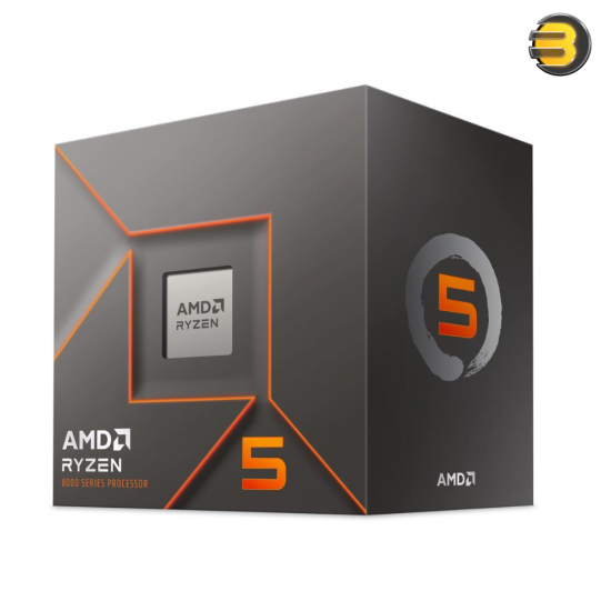 AMD Ryzen 5 8400F Desktop Processor MPK | 6 Cores · 12 Threads | 4.2GHz Base · Up to 4.7GHz Boost | 22MB Cache · Socket AM5 | 65W · DDR5