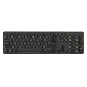 L'avvento KB206 2.4GHz Wireless Keyboard | 104 Keys · US + Arabic Layout | Up to 15 m Working Range | 1× AAA Battery · Laser-Painted Keycaps | Black