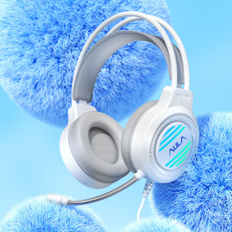 AULA S606 Gaming Headset | USB 7.1 Surround Sound | 50mm Drivers · 20Hz–20kHz | 32Ω · 110dB | RGB Lighting · Noise-Reduc