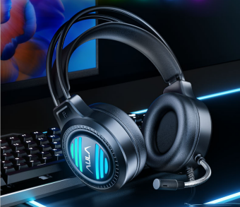AULA S606 Gaming Headset | USB 7.1 Surround Sound | 50mm Drivers · 20Hz–20kHz | 32Ω · 110dB | RGB Lighting · Noise-Reduc