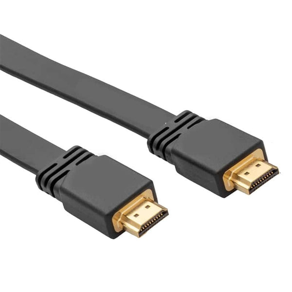 Lava Flat HDMI Cable 10 m | HDMI Male to HDMI Male | Flat Low-Profile Jacket | Single-Cable Video and Audio