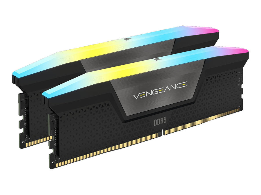 Corsair Vengeance RGB 32GB (2x16GB) DDR5 6000MHz Desktop Memory | Black