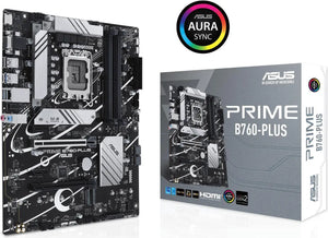 ASUS Prime B760-PLUS | Intel LGA 1700 ATX Motherboard | DDR5 7200+ | PCIe 5.0 | 3× PCIe 4.0 M.2 | 2.5G LAN | USB 3.2 Gen 2x2 Type-C | Thunderbolt 4 / USB4 Header | For Intel 12th/13th/14th Gen