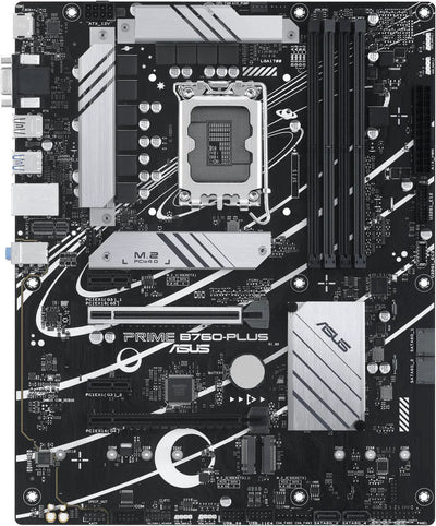ASUS Prime B760-PLUS | Intel LGA 1700 ATX Motherboard | DDR5 7200+ | PCIe 5.0 | 3× PCIe 4.0 M.2 | 2.5G LAN | USB 3.2 Gen 2x2 Type-C | Thunderbolt 4 / USB4 Header | For Intel 12th/13th/14th Gen