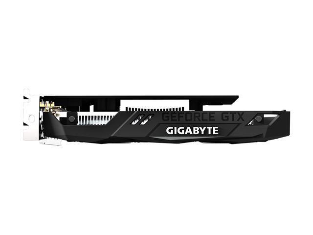 GIGABYTE GeForce GTX 1650 OC 4G Graphics Card | 4GB GDDR5 · 128-bit · 128 GB/s | 896 CUDA Cores · 1710 MHz Core | PCIe 3.0 · 2× HDMI 2.0b · 1× DisplayPort 1.4 | No External Power Connector | Black
