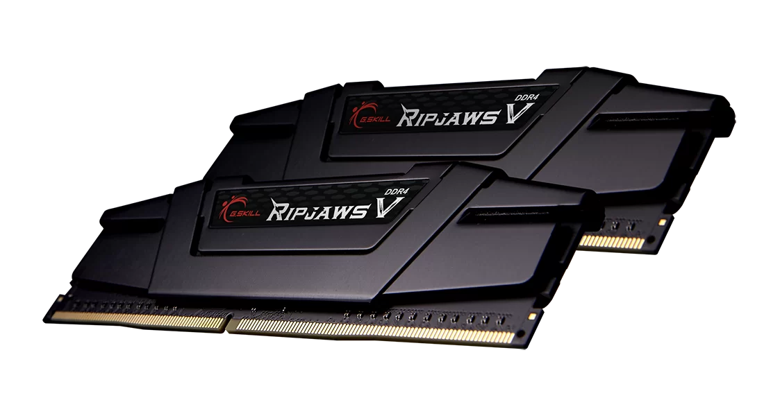 G.Skill Ripjaws V DDR4 16GB Kit (2x8GB) Black | 3200MHz CL16-18-18 | Intel XMP 2.0 | Aluminum Heat Spreader | AMD Ryzen Compatible | 1Rx8 Single Rank | 42mm Height | Lifetime Warranty | Trusted DDR4 for Gaming and Productivity