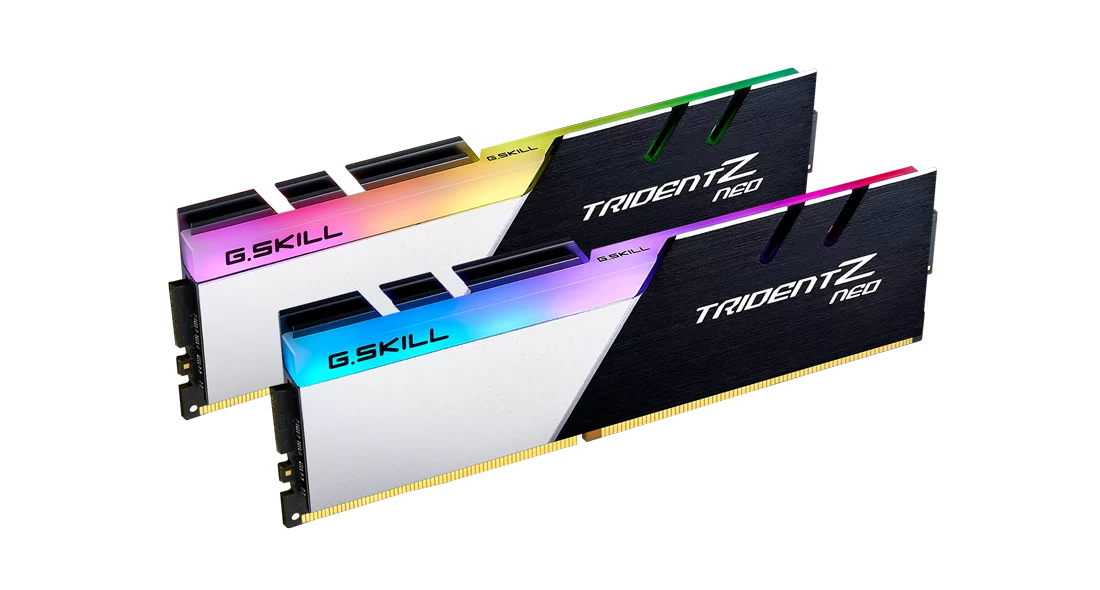 G.Skill Trident Z Neo DDR4 16GB Kit (2x8GB) Black/Silver | 3000MT/s CL16-18-18-38 | AMD Optimized + DOCP/A-XMP | 1.35V | 8-Zone RGB Light Bar | Dual-Tone Heat Spreader | AMD Ryzen Tuned | Award-Winning Design