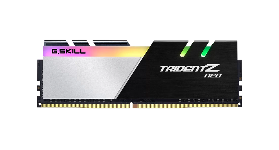 G.Skill Trident Z Neo DDR4 16GB Kit (2x8GB) Black/Silver | 3000MT/s CL16-18-18-38 | AMD Optimized + DOCP/A-XMP | 1.35V | 8-Zone RGB Light Bar | Dual-Tone Heat Spreader | AMD Ryzen Tuned | Award-Winning Design