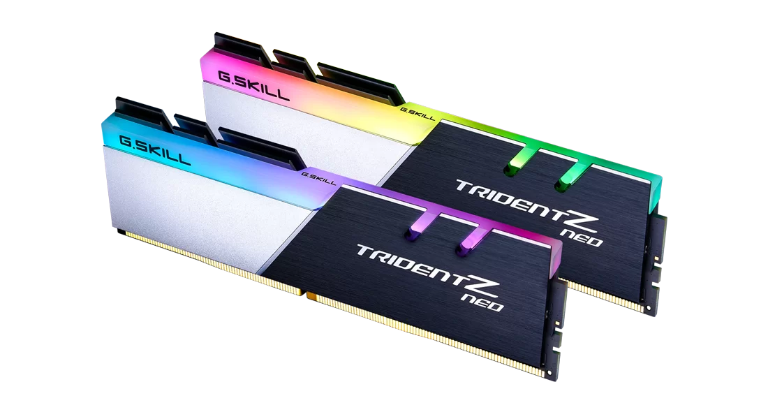 G.Skill Trident Z Neo DDR4 16GB Kit (2x8GB) Black/Silver | 3600MHz CL18 RGB | Intel XMP 2.0 + AMD DOCP/A-XMP | 8-Zone RGB Light Bar Per Stick | Brushed Aluminum Heat Spreader | AMD Ryzen 5000 Optimized | iF Design Award Premium DDR4