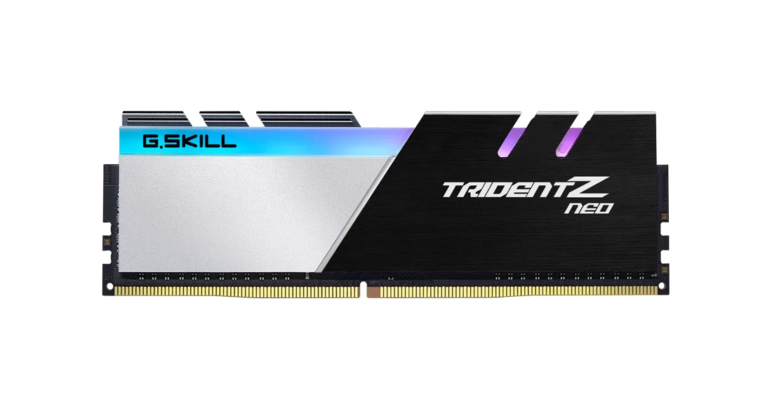 G.Skill Trident Z Neo DDR4 16GB Kit (2x8GB) Black/Silver | 3600MHz CL18 RGB | Intel XMP 2.0 + AMD DOCP/A-XMP | 8-Zone RGB Light Bar Per Stick | Brushed Aluminum Heat Spreader | AMD Ryzen 5000 Optimized | iF Design Award Premium DDR4