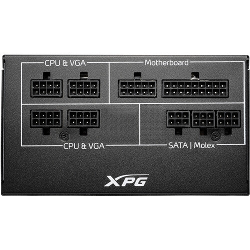 XPG Core Reactor 750 Gold Fully Modular Power Supply 750W Black | 80+ Gold | 100% Japanese 105°C Capacitors | 120mm Intelligent Fan Curve | CWT Platform | Single +12V Rail | 6x PCIe 6+2-Pin | Compact 140mm Depth | NVIDIA RTX 30 + AMD Ready