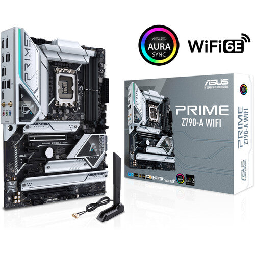ASUS Prime Z790-A WiFi | Intel LGA 1700 ATX Motherboard | DDR5 7000+ | PCIe 5.0 | 4× M.2 | 16+1 DrMOS | WiFi 6E | Thunderbolt 4 / USB4 Header | For Intel 12th/13th/14th Gen