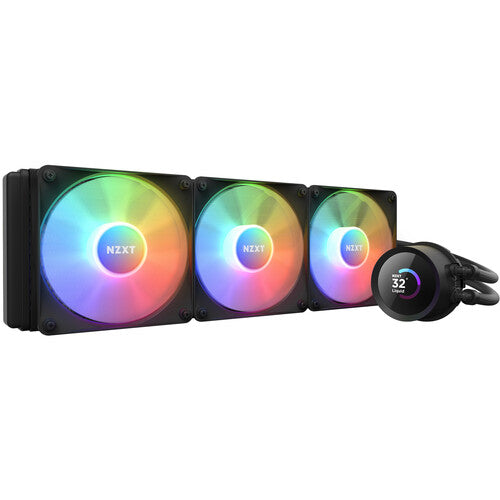NZXT Kraken Z73 360 mm - RL-KRZ73-01 - AIO RGB CPU Liquid Cooler - Customizable LCD Display - Improved Pump - Powered by CAM V4 - RGB Connector - A...
