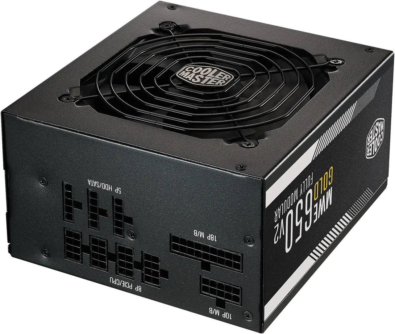 Cooler Master MWE Gold 750 V2 Full Modular | 750W 80+ Gold Power Supply | Fully Modular Flat Black Cables | 120mm HDB Fan | DC-to-DC Circuit Design | 2 EPS Connectors | 50°C Temperature Resilience | Compact ATX | Ideal for Gaming PCs & Workstations