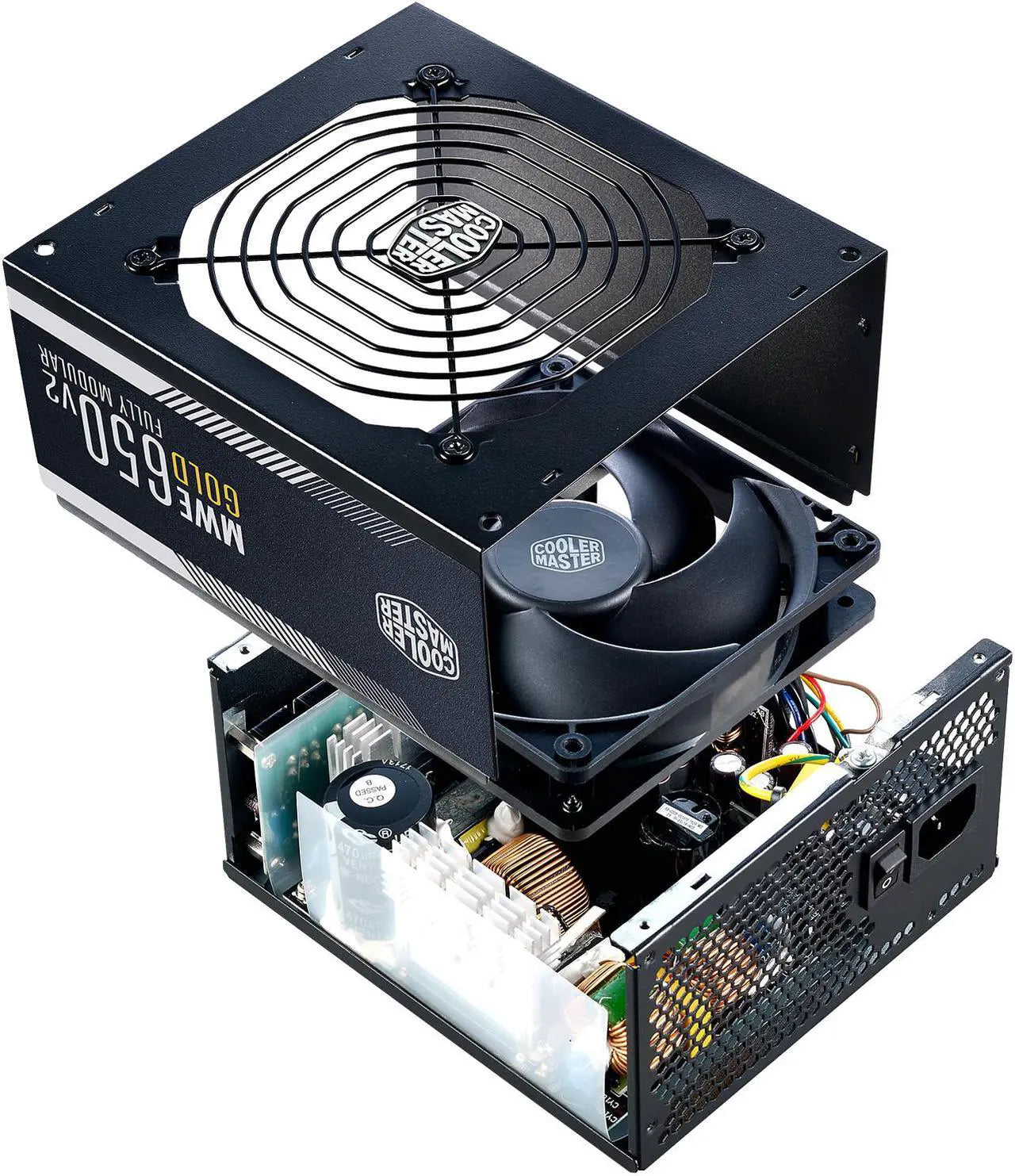 Cooler Master MWE Gold 750 V2 Full Modular | 750W 80+ Gold Power Supply | Fully Modular Flat Black Cables | 120mm HDB Fan | DC-to-DC Circuit Design | 2 EPS Connectors | 50°C Temperature Resilience | Compact ATX | Ideal for Gaming PCs & Workstations