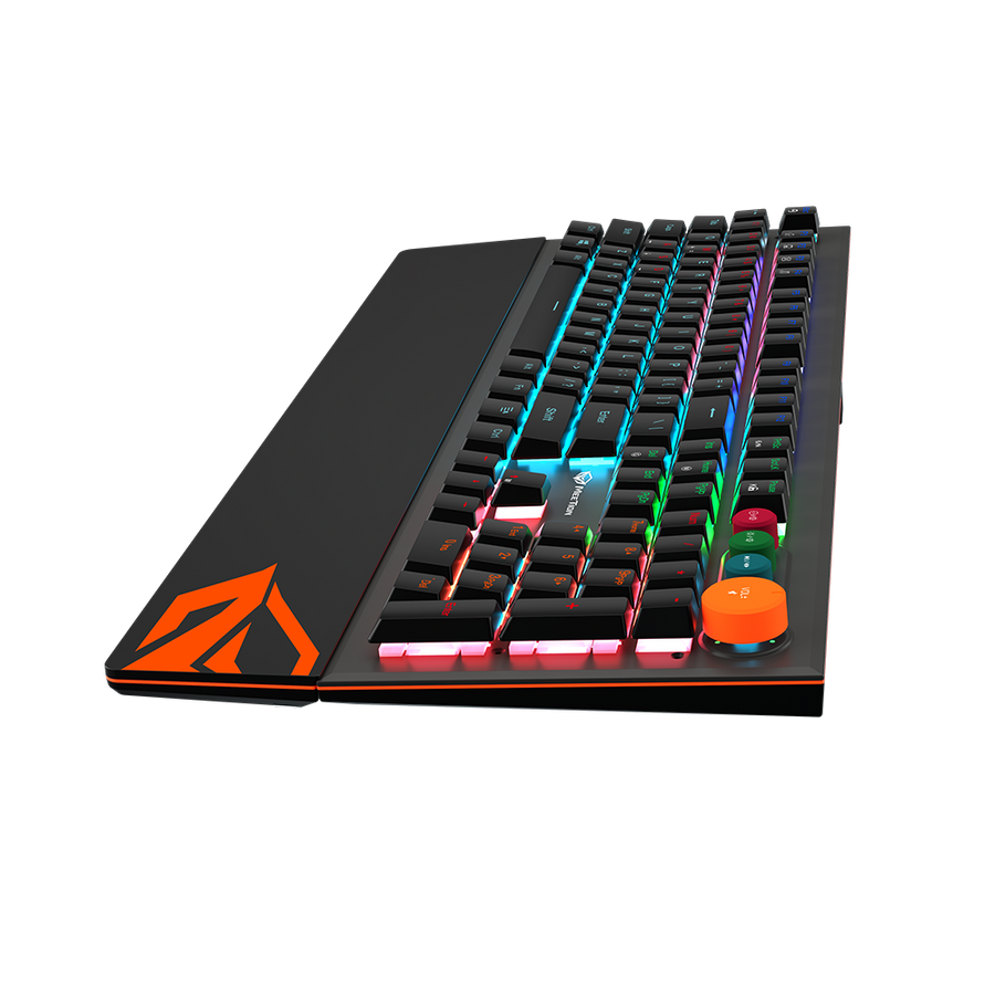 Meetion MK500 Mechanical Gaming Keyboard | 104/105 Keys | OUTEMU Blue Switches | 14 LED Backlight Modes | Detachable Mag
