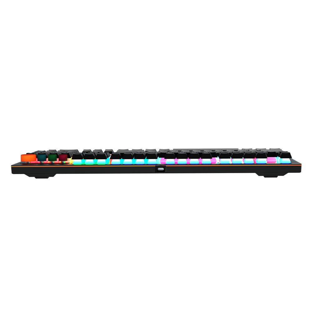 Meetion MK500 Mechanical Gaming Keyboard | 104/105 Keys | OUTEMU Blue Switches | 14 LED Backlight Modes | Detachable Magnetic Wrist Rest | Full-Key Anti-Ghosting | Black · Gray
