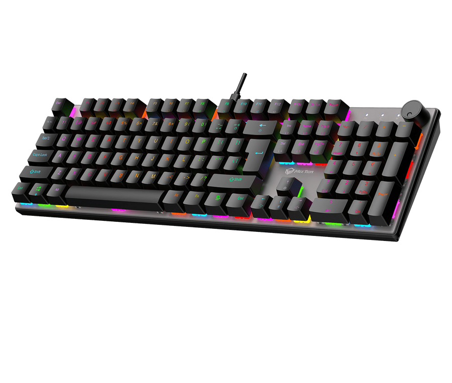 Meetion MK009 Pro Mechanical Gaming Keyboard | 104/105 Keys | Hot-Swappable Red Switches | RGB 16.8M · 18 Effects | 1000