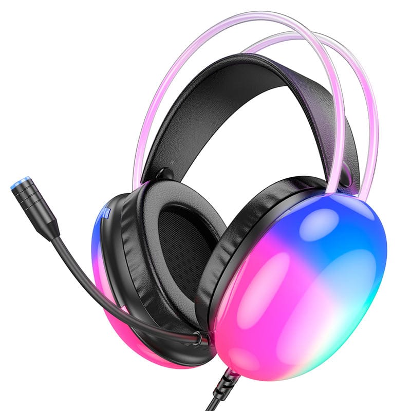 Spark H101 Gaming Headset | 50mm Drivers | Virtual 7.1 Surround · USB | Noise-Cancelling Mic · RGB Caps · 2m Cable | Black