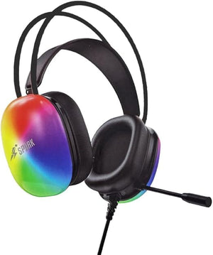 Spark H101 Gaming Headset | 50mm Drivers | Virtual 7.1 Surround · USB | Noise-Cancelling Mic · RGB Caps · 2m Cable | Black