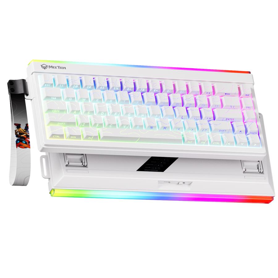 Meetion VibeKey B68 Tri-Mode Gaming Keyboard | 68 Keys · Membrane | USB + 2.4GHz + Bluetooth | RGB Backlight · ABS Doubl