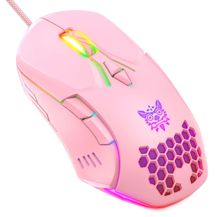 ONIKUMA CW902 Wired RGB Gaming Mouse | 6400 DPI · 6 Adjustable Levels | 7 Programmable Buttons · Macro Support | Colourf
