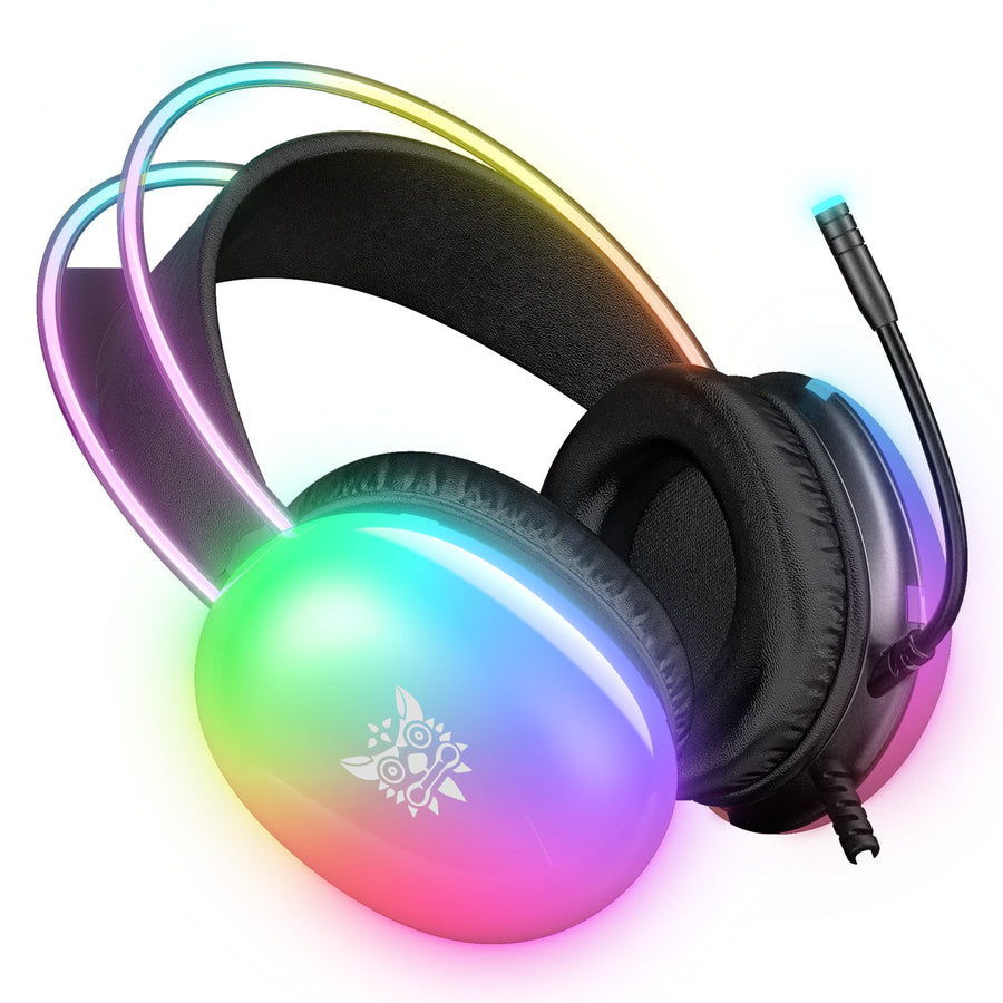 ONIKUMA X25 RGB Gaming Headset | 50mm Drivers | 16Ω · 115±3dB · 20Hz-20kHz | USB + 3.5mm · 2.0m | Retractable 360° Noise