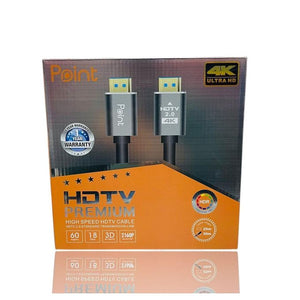 Point HDMI Cable 15 m | High Speed HDMI | 4K Ultra HD Support | PVC Jacket | Black
