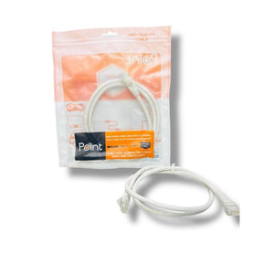 Point Cat6 Network Cable 3 m | Cat 6 UTP · Unshielded | RJ45 to RJ45 | 10/100/1000 Mbps Gigabit Ethernet | PVC Jacket | White