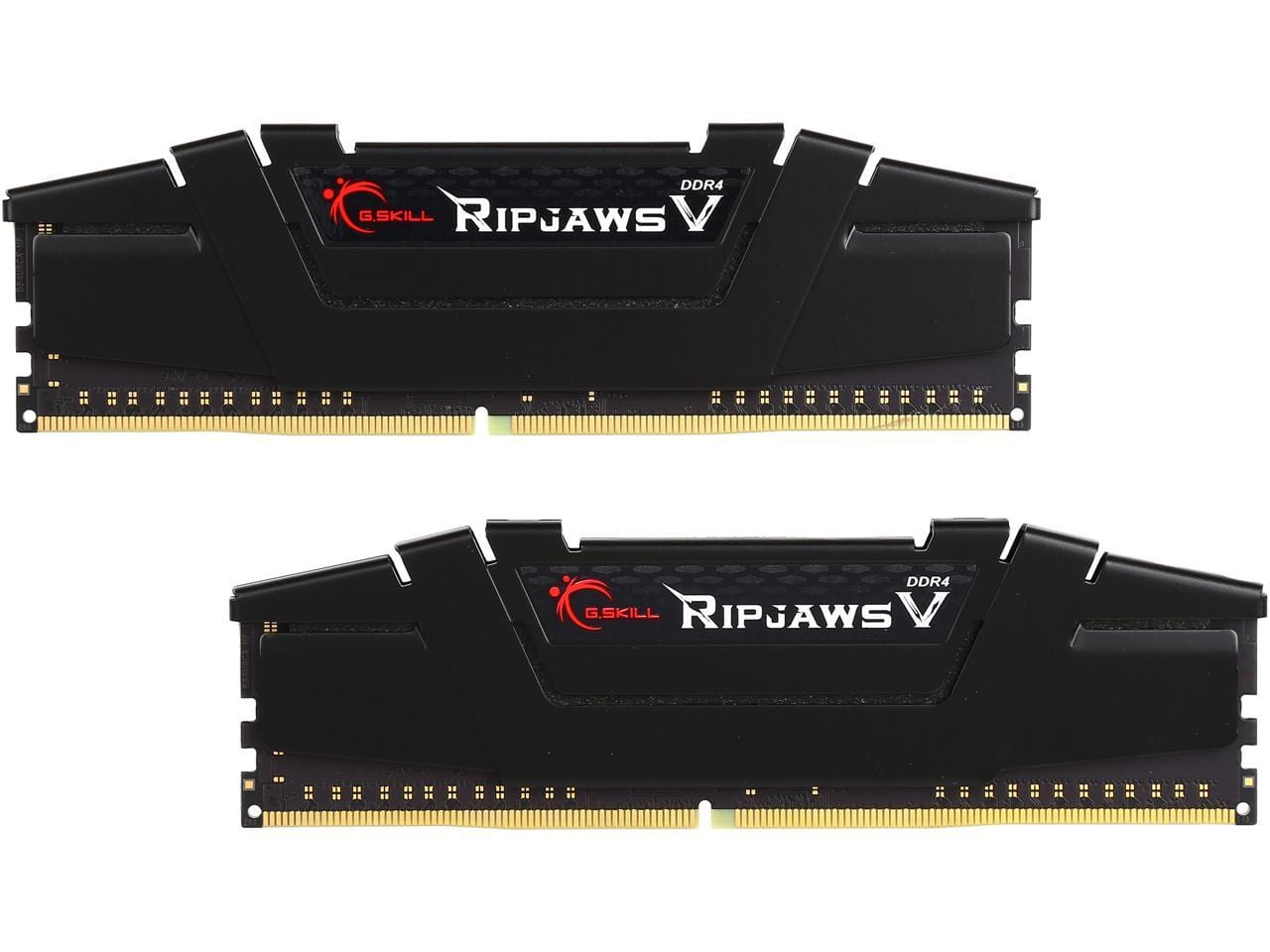 G.Skill Ripjaws V 32GB (2×16GB) DDR4-3600 CL18 | F4-3600C18D-32GVK | Dual-Channel Desktop Memory Kit | CL18-22-22-42 @ 1.35V | Intel XMP 2.0 One-Click Overclock | Aluminium Heat Spreader | 42mm Module Height | Unbuffered Non-ECC 288-Pin DIMM
