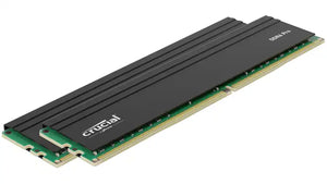 Crucial Pro DDR4 16GB Single Stick Black | 3200MHz CL22 | JEDEC Standard | Low-Profile Aluminum Heat Spreader | 1.2V Energy Efficient | Dual Rank 2Rx8 | 288-Pin UDIMM | Universal Intel + AMD Compatibility | Premium Pro Series