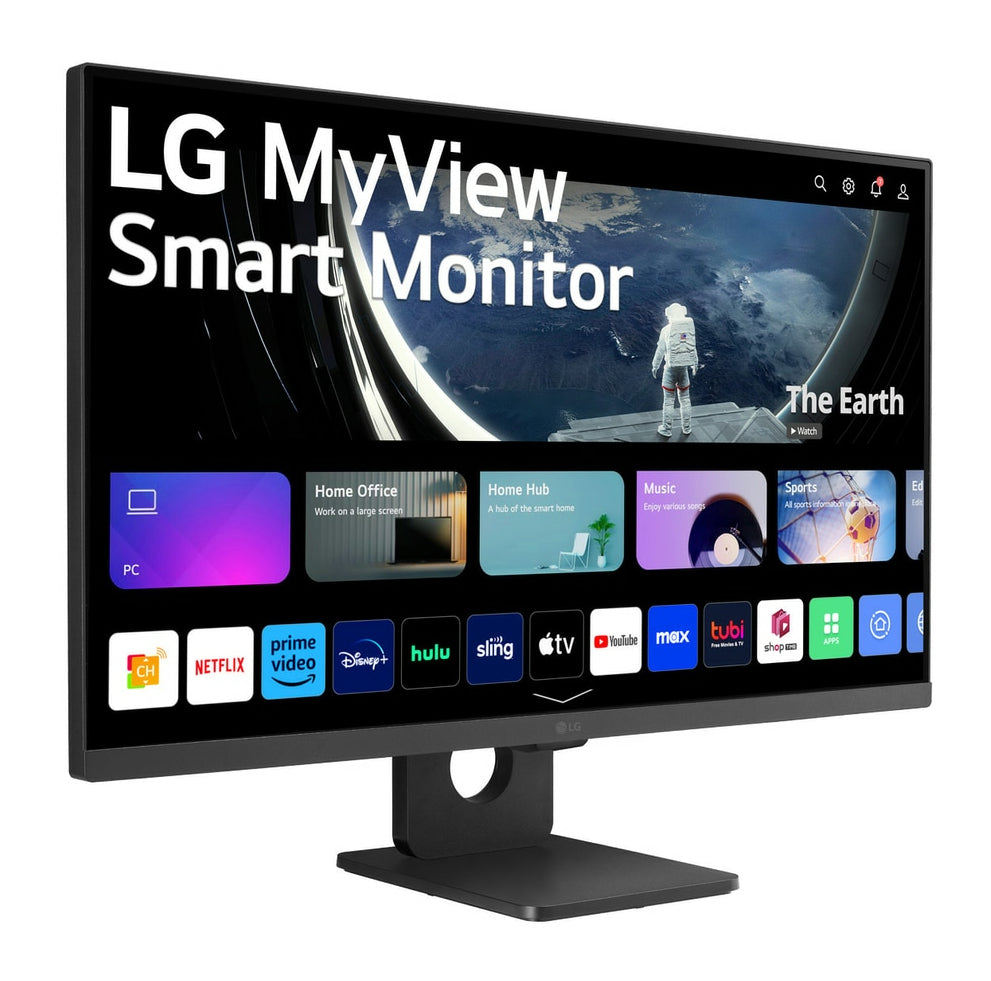 LG MyView 27SR50F-B 27-Inch Smart Monitor | Full HD 1920x1080 | IPS Panel