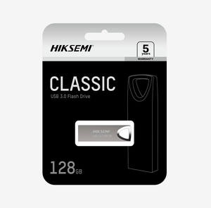 HIKSEMI M200 Classic 64GB USB Flash Drive | USB 2.0 | Metal Housing · 38 × 12 × 4.5 mm · 8 g | 5-Year Warranty | Silver