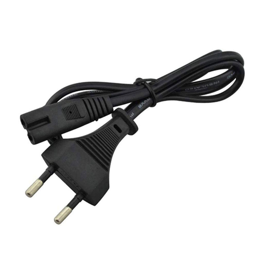 2-Pin Cassette Power Cable | Mains Power Lead | For Cassette Decks · Radios · Portable Audio · Laptop Power Supplies | B