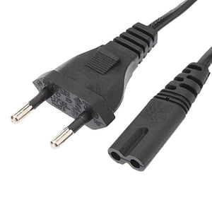 2-Pin Cassette Power Cable | Mains Power Lead | For Cassette Decks · Radios · Portable Audio · Laptop Power Supplies | Brand New