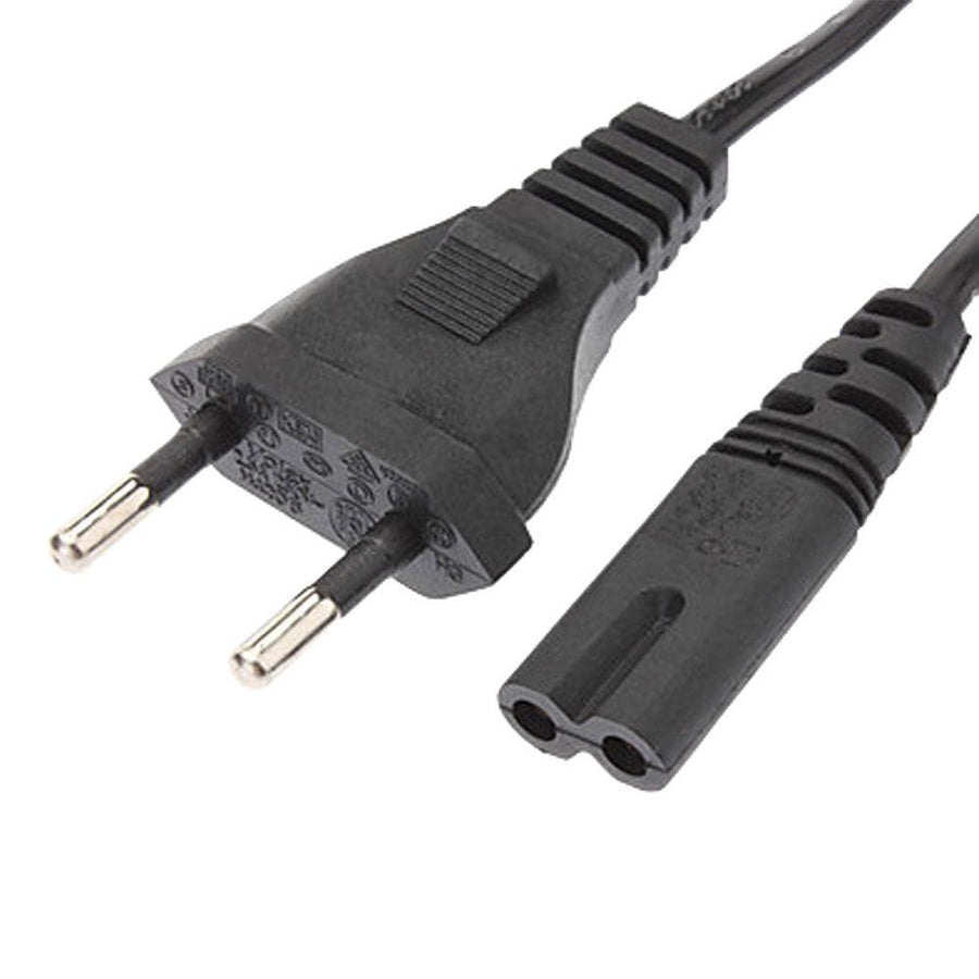 2-Pin Cassette Power Cable | Mains Power Lead | For Cassette Decks · Radios · Portable Audio · Laptop Power Supplies | B
