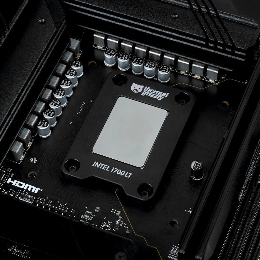 Thermal Grizzly CPU Contact Frame Intel 1700 LT | LGA1700 · 12th · 13th · 14th Gen | 15% Glass-Fibre Reinforced ABS | 71