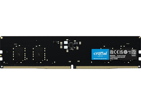 Crucial CT8G56C46U5 8GB DDR5-5600 Desktop Memory | DDR5 · 8GB (1 x 8GB) | 5600MT/s · PC5-44800 | CL46 · 46-45-45 · 1.1V 