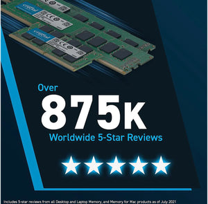 Crucial DDR5 32GB Single Stick (1x32GB) Green | 4800MT/s CL40-39-39 | JEDEC Native | 1.1V Low Voltage | Dual Rank 2Rx8 | 288-Pin UDIMM | On-Die ECC | Universal Compatibility | Intel 12th Gen + AMD Ryzen 7000 | Entry DDR5 Single Module