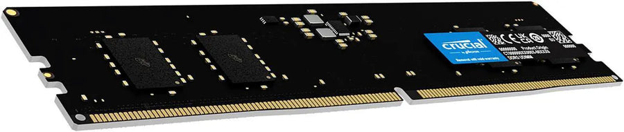 Crucial DDR5 32GB Single Stick (1x32GB) Green | 4800MT/s CL40-39-39 | JEDEC Native | 1.1V Low Voltage | Dual Rank 2Rx8 | 288-Pin UDIMM | On-Die ECC | Universal Compatibility | Intel 12th Gen + AMD Ryzen 7000 | Entry DDR5 Single Module