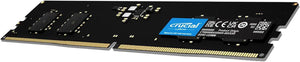 Crucial DDR5 32GB Single Stick (1x32GB) Green | 4800MT/s CL40-39-39 | JEDEC Native | 1.1V Low Voltage | Dual Rank 2Rx8 | 288-Pin UDIMM | On-Die ECC | Universal Compatibility | Intel 12th Gen + AMD Ryzen 7000 | Entry DDR5 Single Module