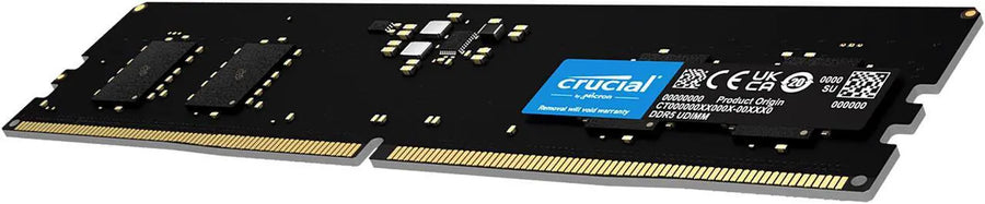 Crucial DDR5 32GB Single Stick (1x32GB) Green | 4800MT/s CL40-39-39 | JEDEC Native | 1.1V Low Voltage | Dual Rank 2Rx8 | 288-Pin UDIMM | On-Die ECC | Universal Compatibility | Intel 12th Gen + AMD Ryzen 7000 | Entry DDR5 Single Module
