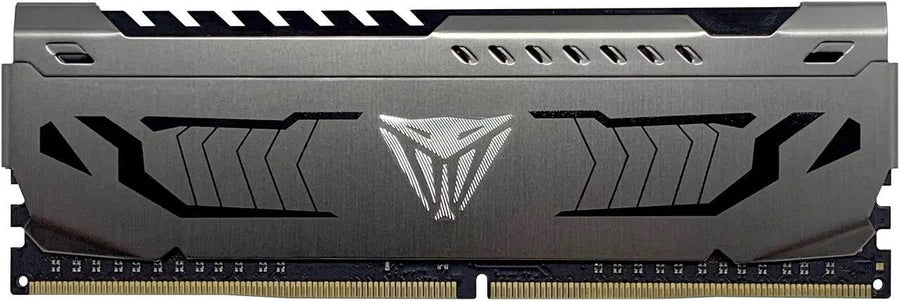 Patriot Viper Steel DDR4 8GB Single Stick (1x8GB) Gunmetal Grey | 3000MHz CL16-18-18 | Intel XMP 2.0 | 1.35V | Custom Aluminum Heat Shield | Diamond-Cut Viper Logo | Hand-Tested | Genuine Single Module | Intel + AMD Ryzen Compatible