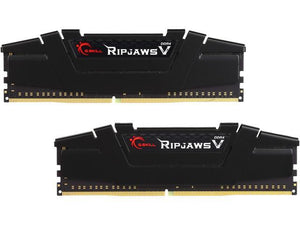 G.Skill Ripjaws V 32GB (2×16GB) DDR4-3600 CL18 | F4-3600C18D-32GVK | Dual-Channel Desktop Memory Kit | CL18-22-22-42 @ 1.35V | Intel XMP 2.0 One-Click Overclock | Aluminium Heat Spreader | 42mm Module Height | Unbuffered Non-ECC 288-Pin DIMM