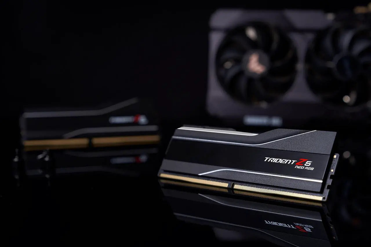 G.Skill Trident Z5 RGB DDR5 32GB Kit (2x16GB) | 6400MT/s CL32 | Intel XMP 3.0 | 8-Zone ARGB Light Bar | Brushed Aluminum Heat Spreader Silver Black | On-Die ECC | Intel 13th-14th Gen Optimized | Red Dot Award 2022 Premium Memory