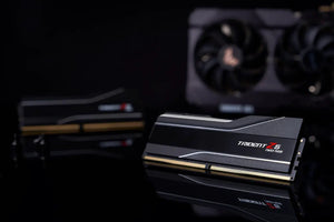 G.Skill Trident Z5 RGB DDR5 32GB Kit (2x16GB) | 6400MT/s CL32 | Intel XMP 3.0 | 8-Zone ARGB Light Bar | Brushed Aluminum Heat Spreader Silver Black | On-Die ECC | Intel 13th-14th Gen Optimized | Red Dot Award 2022 Premium Memory